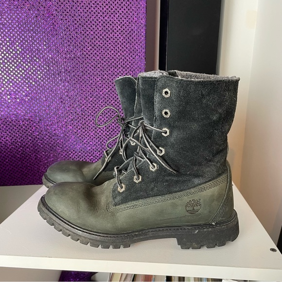 WOMENS TIMBERLAND AUTHENTIC TEDDY FOLD WATERPROOF BOOTS - Picture 7 of 9